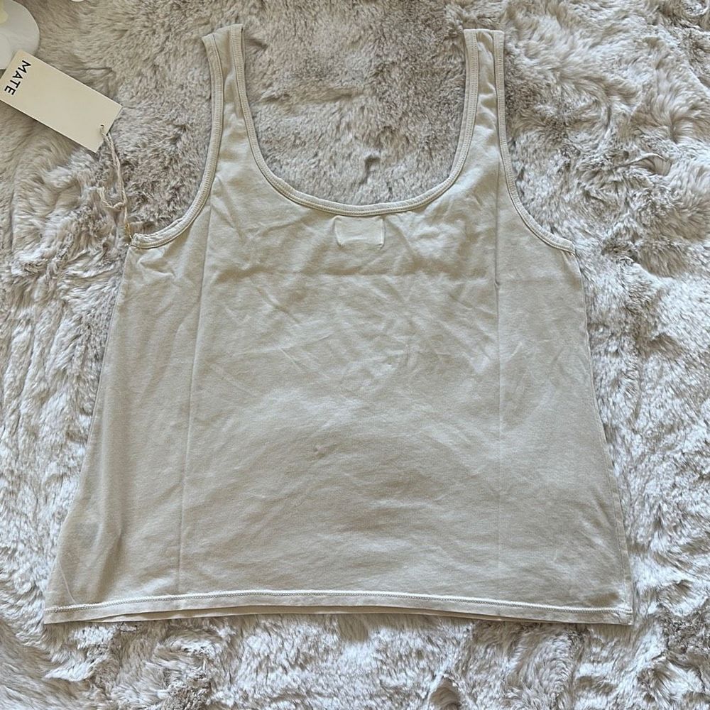 MATE the Label Organic Cotton Layering Tank in Bone Size M - Picture 6 of 6